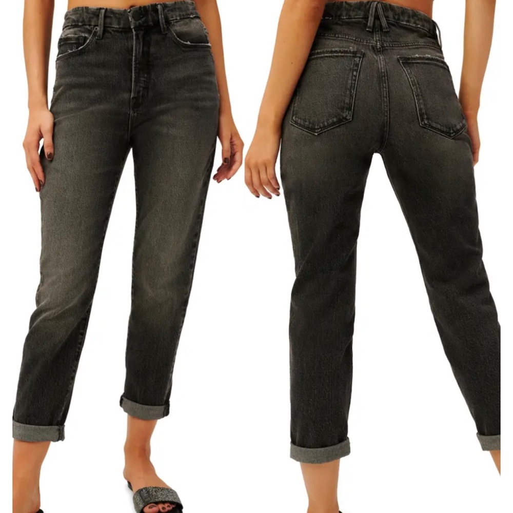 Good American High Waisted Girlfriend Jean